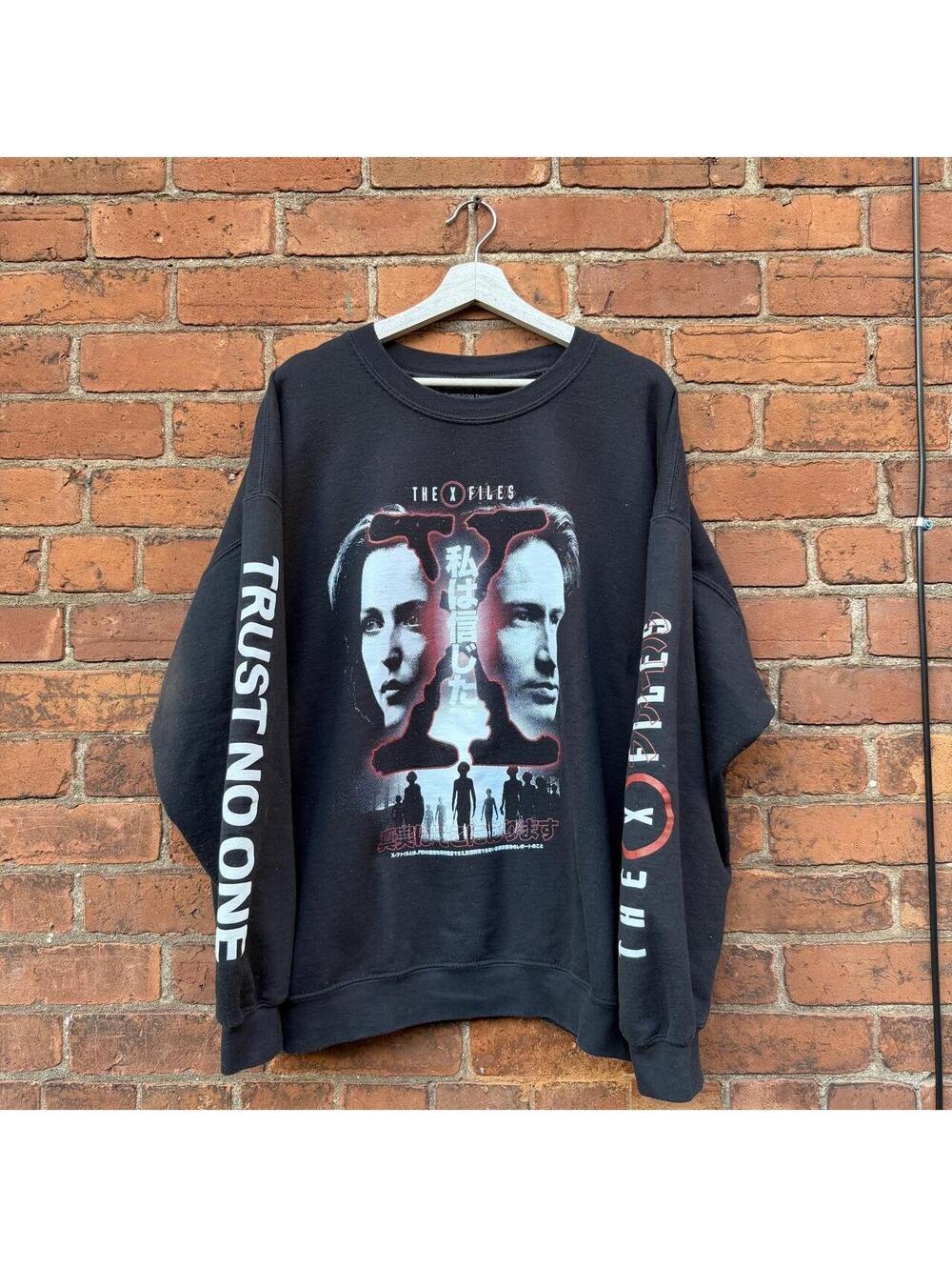 X-Files trust no one rucking cotton crewneck sweatshirt XXL